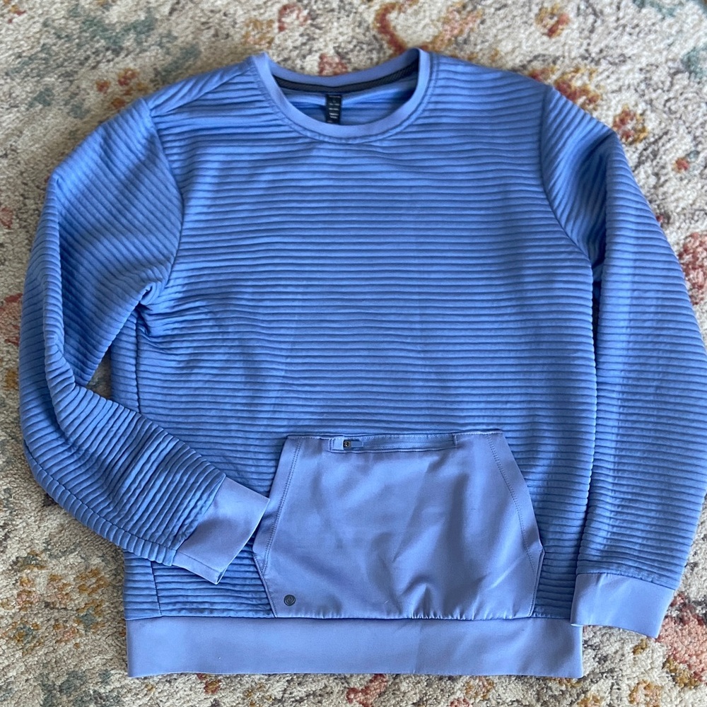 Apana Men's Periwinkle Ribbed Sweatshirt
